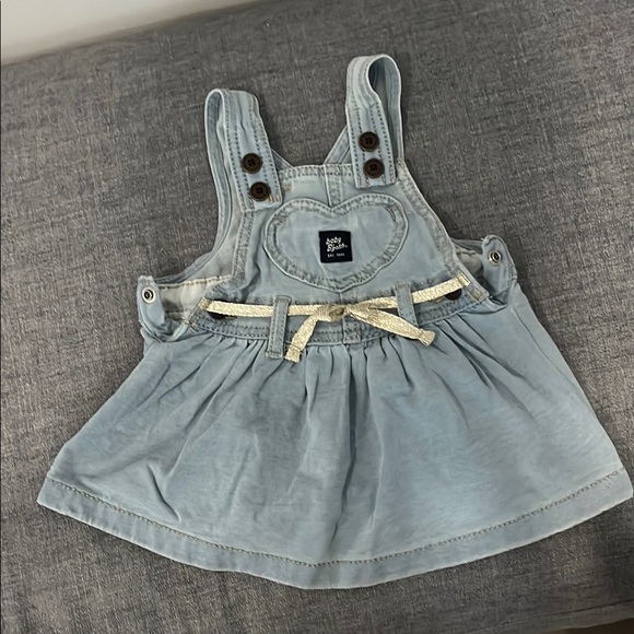 Light Blue Denim Dress with Bow - Picture 1 of 1